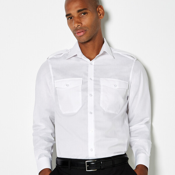Kustom Kit Kustom Kit Long Sleeve Tailored Pilot Shirt K134 Kustom Kit Long Sleeve Tailored Pilot Shirt Thumbnail