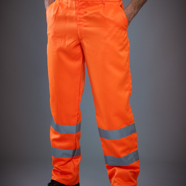Yoko Yoko Hi-Vis Poly/Cotton Work Trousers YK300 Yoko Hi-Vis Poly/Cotton Work Trousers Thumbnail
