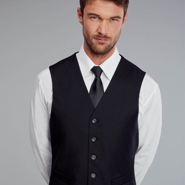 Black Polyester Waistcoat WMW1 Black Polyester Waistcoat Thumbnail