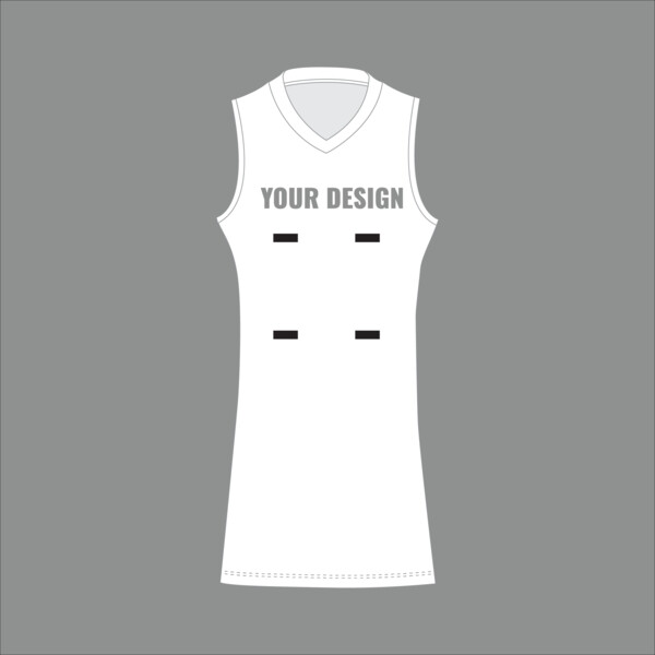CLUB SHOP  STANDARD V NECK NETBALL DRESS - Adult Thumbnail