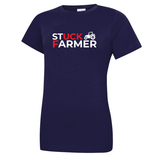 Farmers To Action Stuck Farmer - T-Shirt (Ladies) Thumbnail